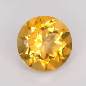 Round Cut Citrine Stone GE241