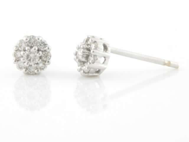 Flower Cluster Diamond Earrings EA3005