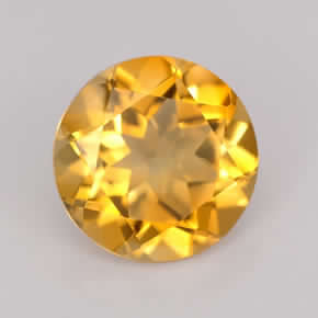 Round Cut Citrine Stone GE242