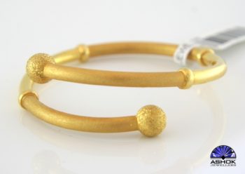Baby Matt Gold Twist Bangle 508