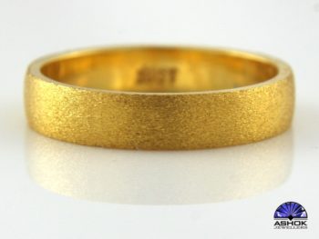 The Matt Finish Yellow Gold Ring RL213