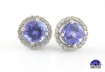 Tanzanite and Diamond Earrings