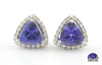 Tanzanite and Diamond Earrings