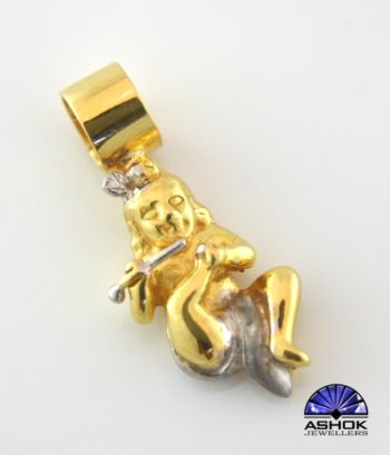 Krishna Baby Pendant with Flute PD24