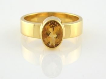 Citrine Stone Ring RG0017