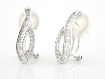 White Gold Diamond Earrings