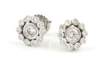 Diamond Stud Earrings with removable Jackets