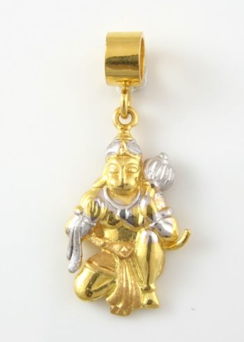 Gold & Silver Hanuman Pendants