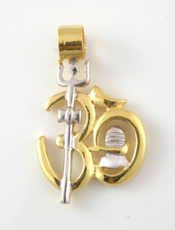 Gold & Silver Aum Pendant