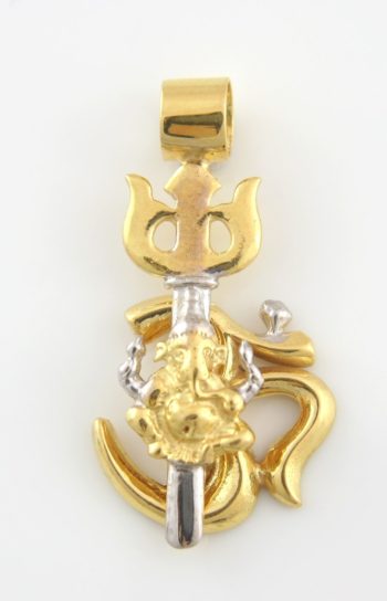 Gold & Silver Aum Pendant