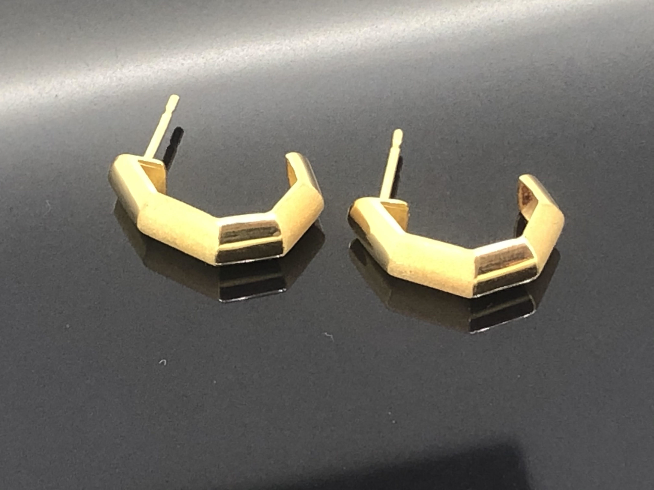 Yellow Gold Earrings - Image 2