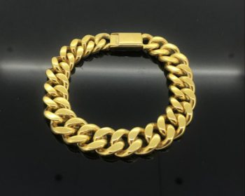 Yellow Gold Gents Link Bracelet