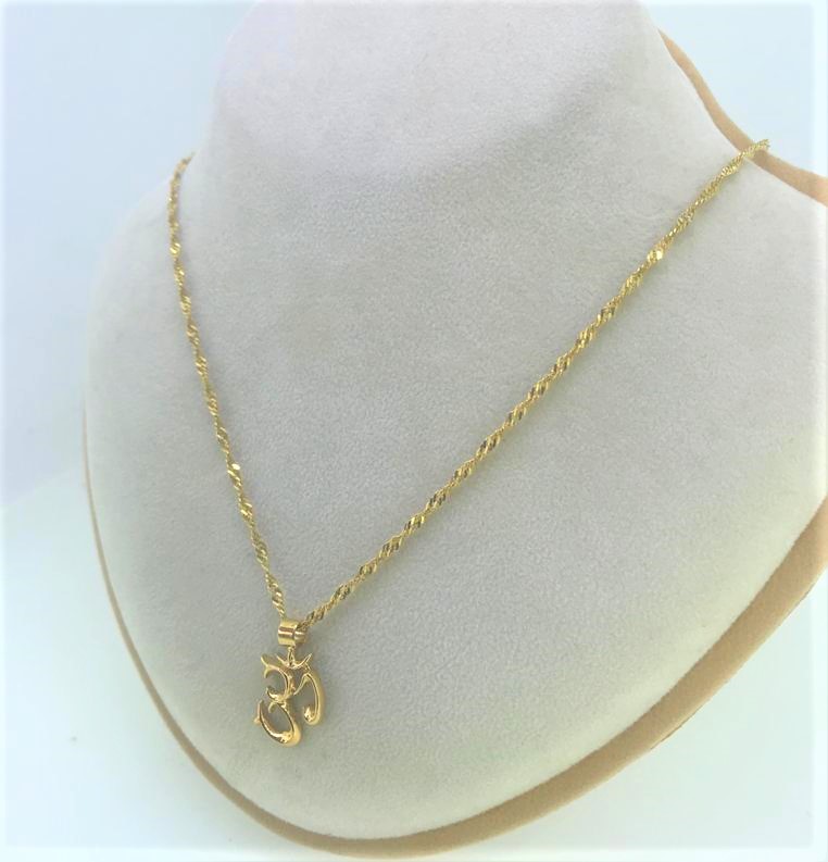 Twist Chain and Hindi Aum Pendant - Image 4