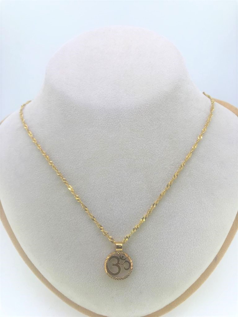 Twist Chain and Hindi Aum Pendant