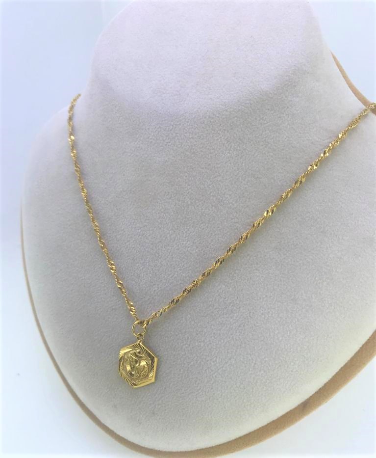 Twist Chain and Hindi Aum Pendant - Image 3