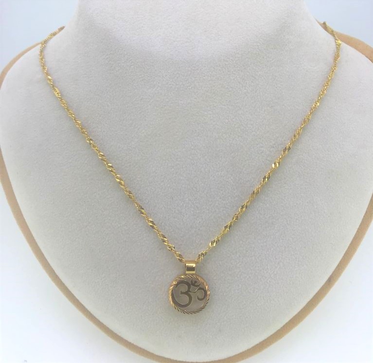 Twist Chain and Hindi Aum Pendant - Image 3