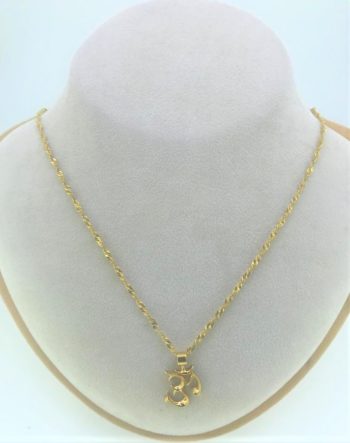 Twist Chain and Hindi Aum Pendant