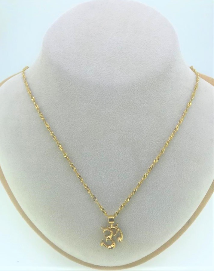 Twist Chain and Hindi Aum Pendant
