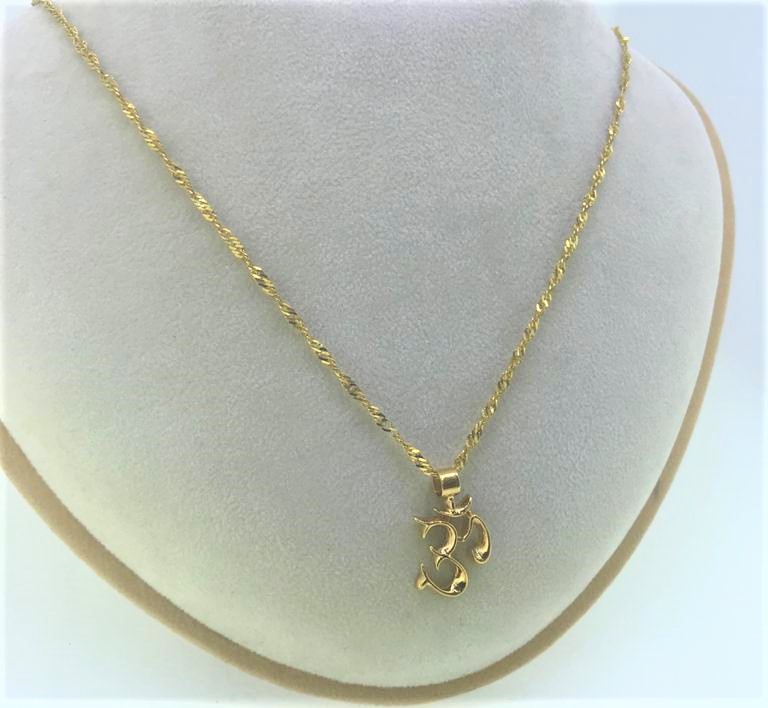 Twist Chain and Hindi Aum Pendant - Image 3