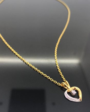 Ladies Chain with Heart Pendant