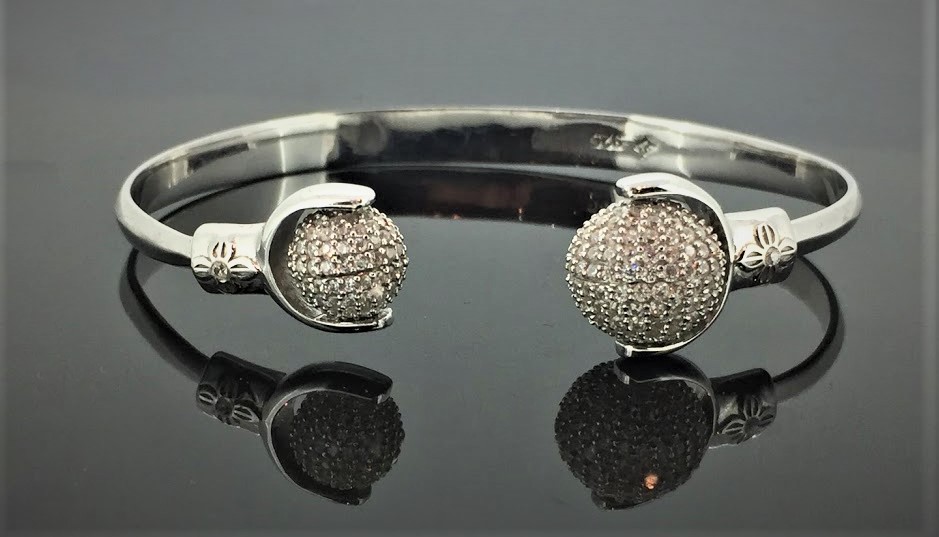 Diamond Cuff Bangle - Image 2