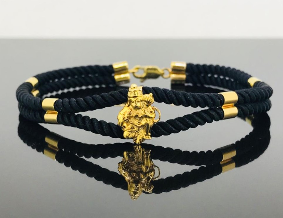Black String Bracelet - Image 2