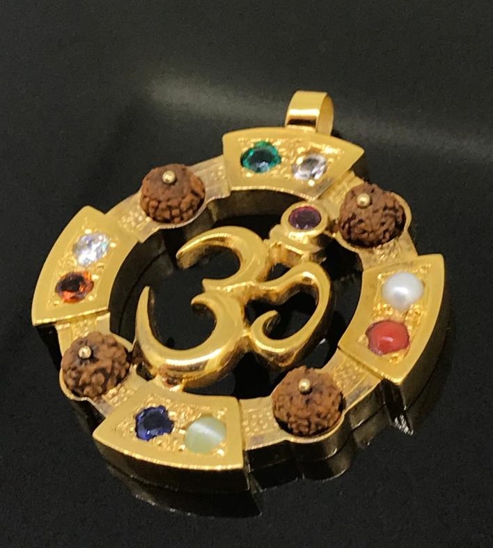 9 Planet Hindi Aum Pendant - Image 3