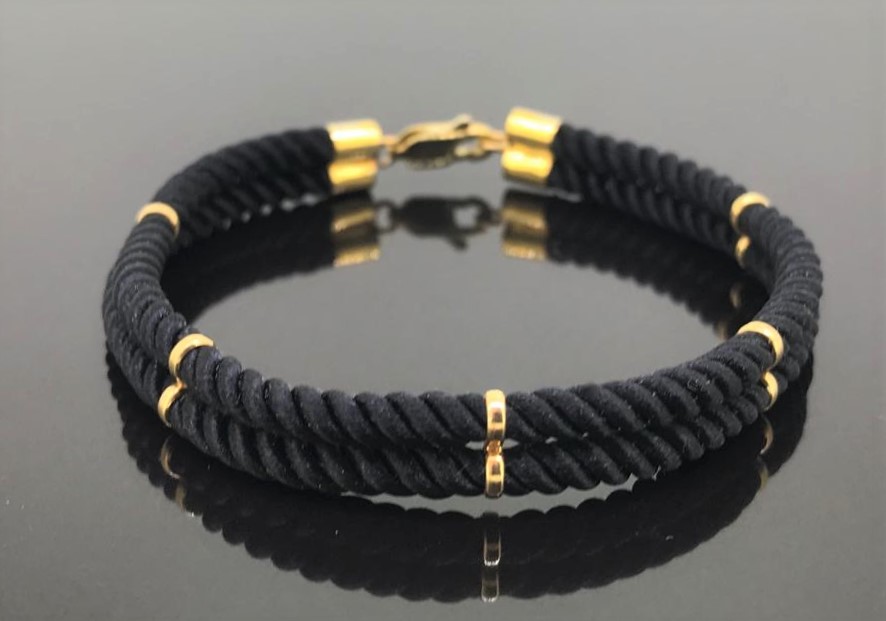 Black String Bracelet - Image 2