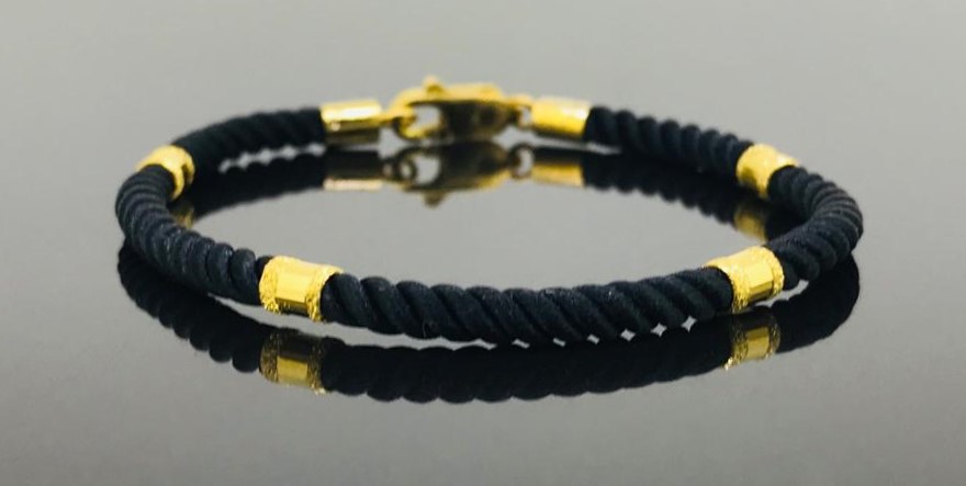 Black String Bracelet - Image 2