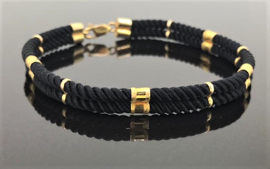 Black String Bracelet - Image 2