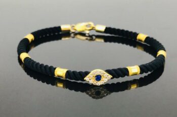 Black String Evil Eye Bracelet